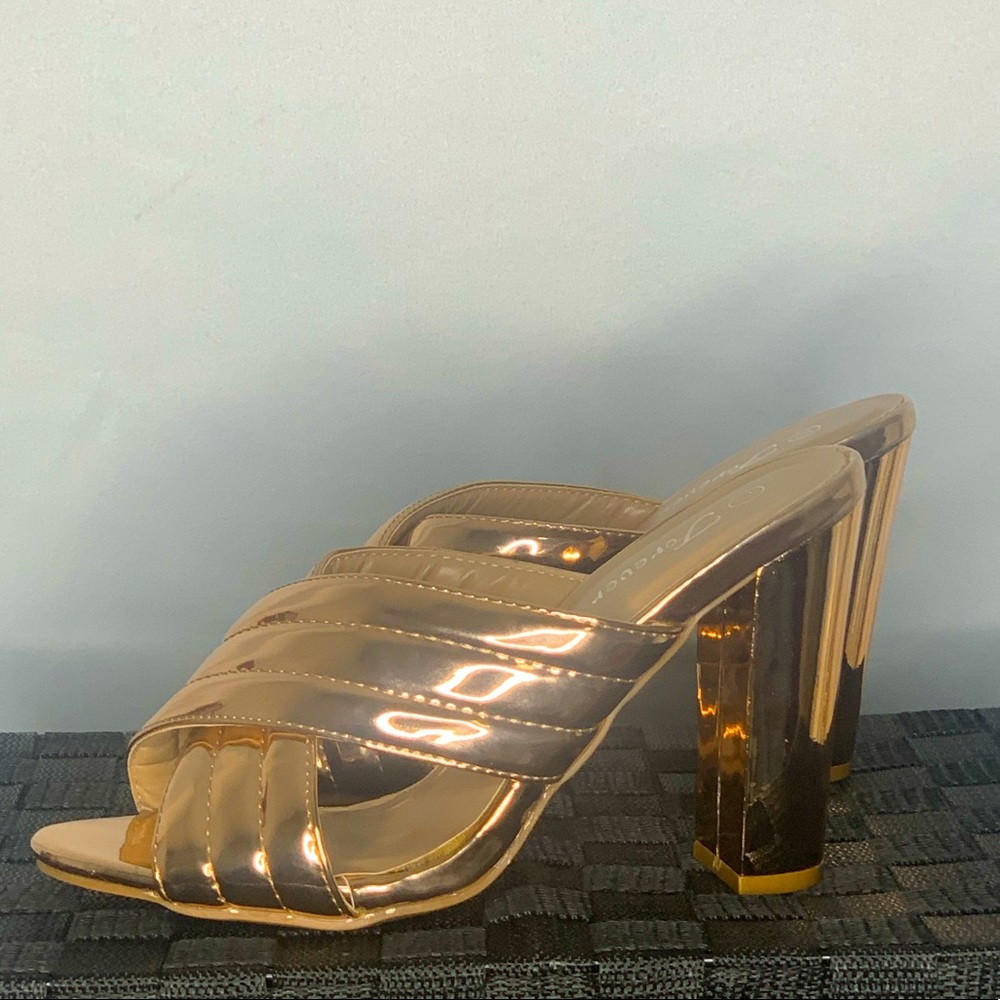 Metallic Mules